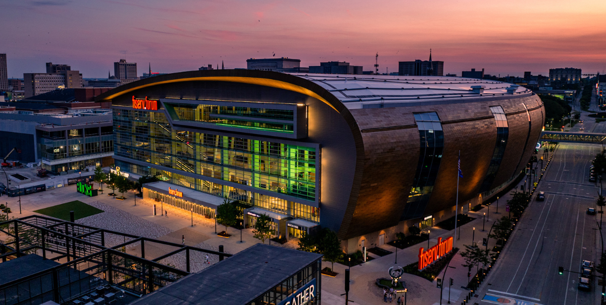 FISERV FORUM UNVEILS NEW EXTERIOR SIGNAGE WITH REFRESHED BRANDING